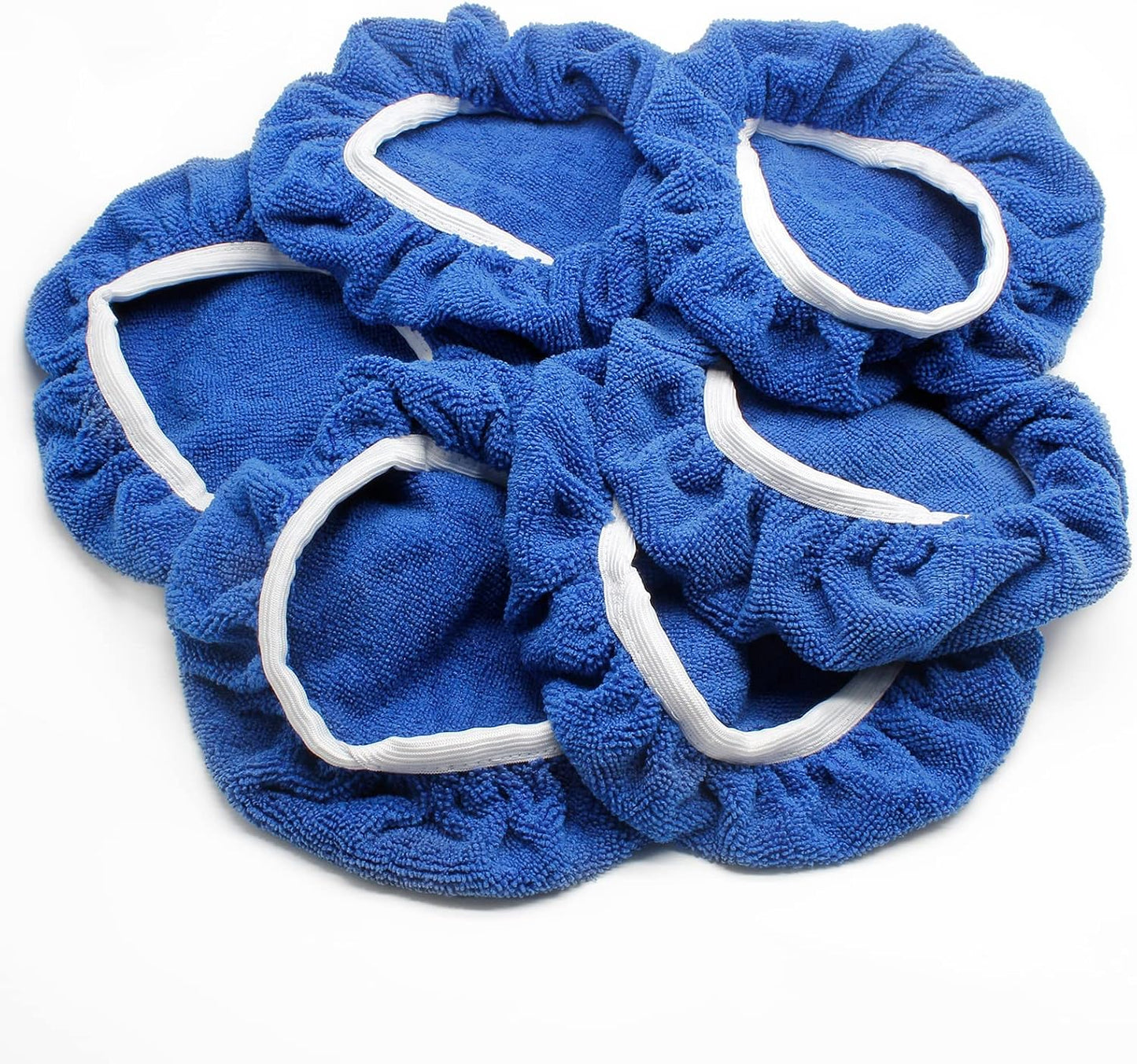 6 Pzas Almohadilla Pulido Microfibra Suave 9-10" Azul