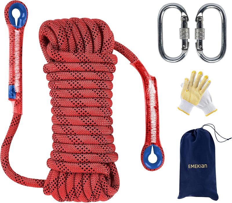Cuerda escalada estática 32-98ft para interiores y exteriores