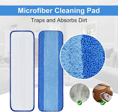 8 Almohadillas Microfibra para Bona Mop Suelos Madera y Duros