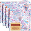 Set 4 servilletas algodón reutilizables 20x20 flores