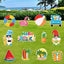 12 Carteles Verano con Estacas para Patio Jardín