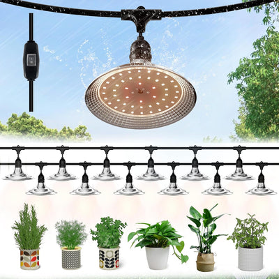 Luz LED cultivo exterior 41pulg espectro completo 12 luces