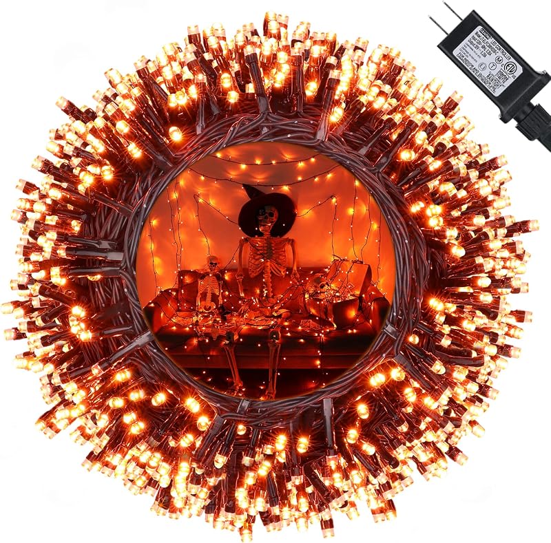 Tira luces LED Halloween 114" 300 luces 8 modos