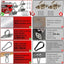 Ganchos techo acero inox M6 800lb kit hamaca