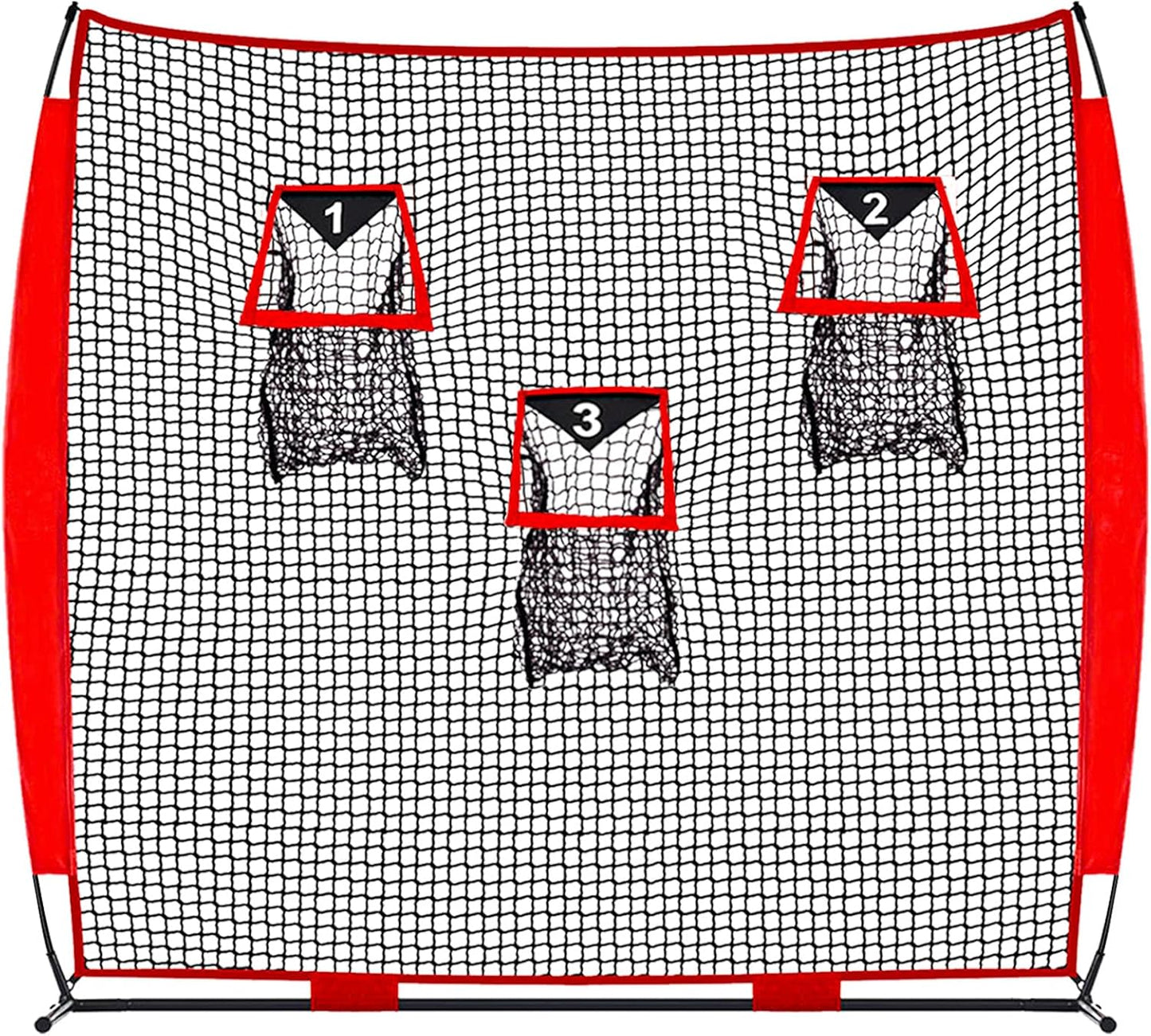 Red fútbol 8x8ft 3 objetivos entrenamiento adultos