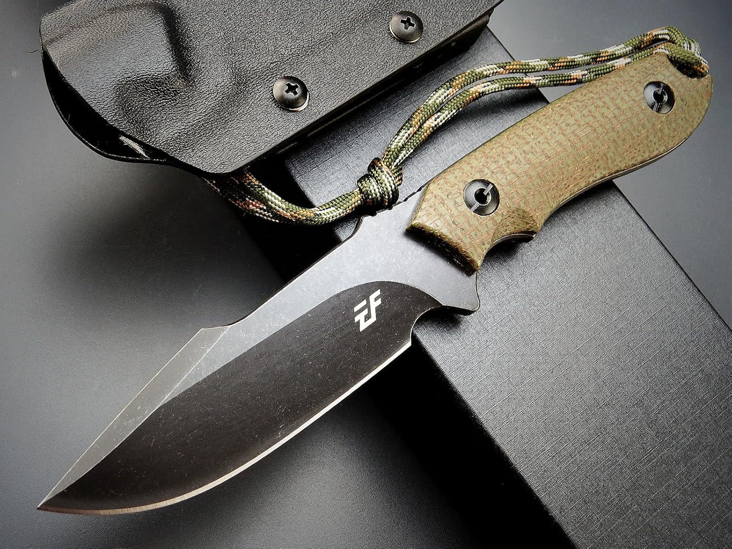 Cuchillo EDC hoja fija DC53 mango G10/Micarta