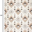 Tapete boho marroquí borlas 203x279cm marfil/marrón