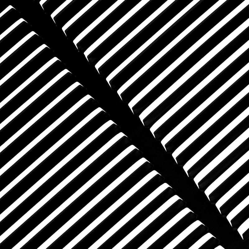 Rejilla aire retorno acero 24x16" pared y techo negro