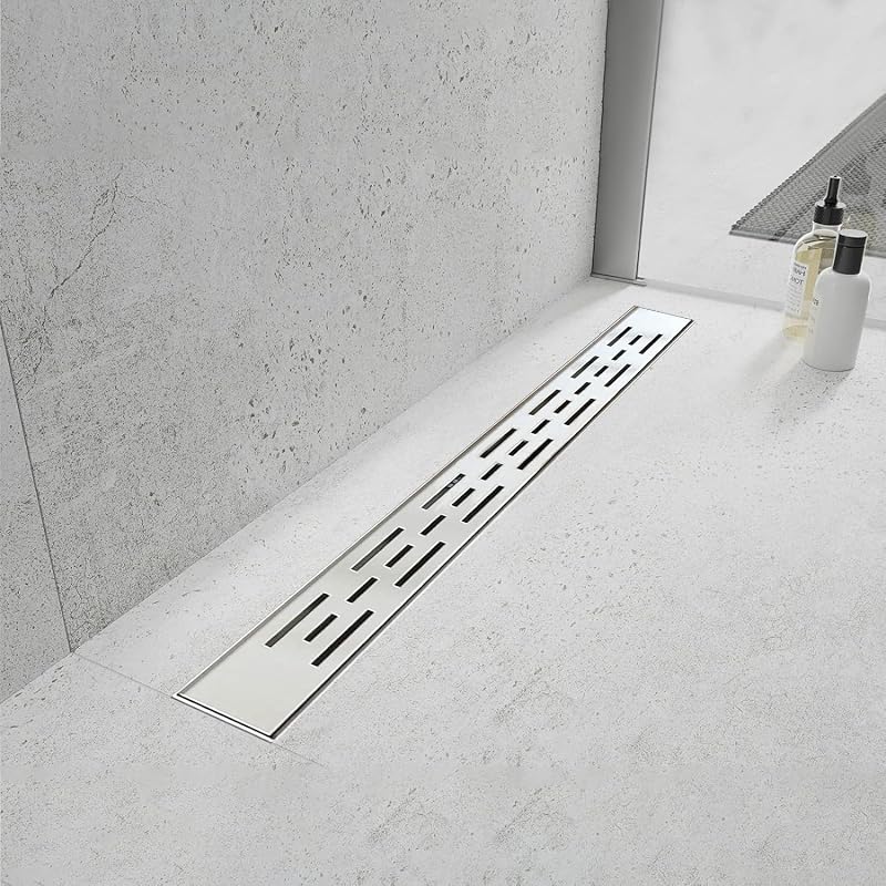 Drenaje ducha acero inox cepillado 304 72" con rejilla barra