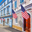 Soporte mástil bandera pared metal aluminio exterior