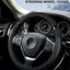 Funda volante cuero universal para coche y SUV negra
