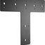 Soporte T plano acero 14x8.5 con recubrimiento placa truss