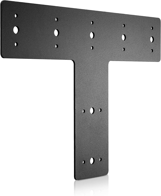 Soporte T plano acero 14x8.5 con recubrimiento placa truss