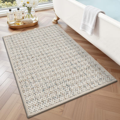 Alfombra baño microfibra 16x24pulg absorbente lavable