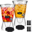 2 Set Dispensadores Bebida 2.6gal Plástico Transparente Con Espita