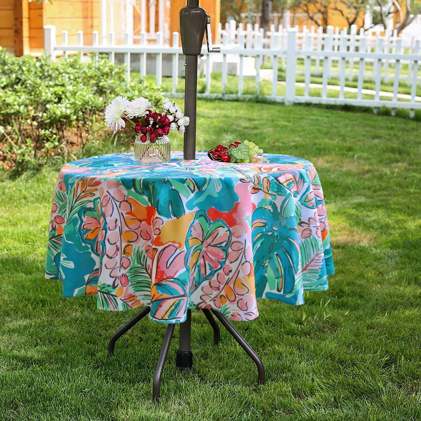 Mantel redondo 60" impermeable con cremallera