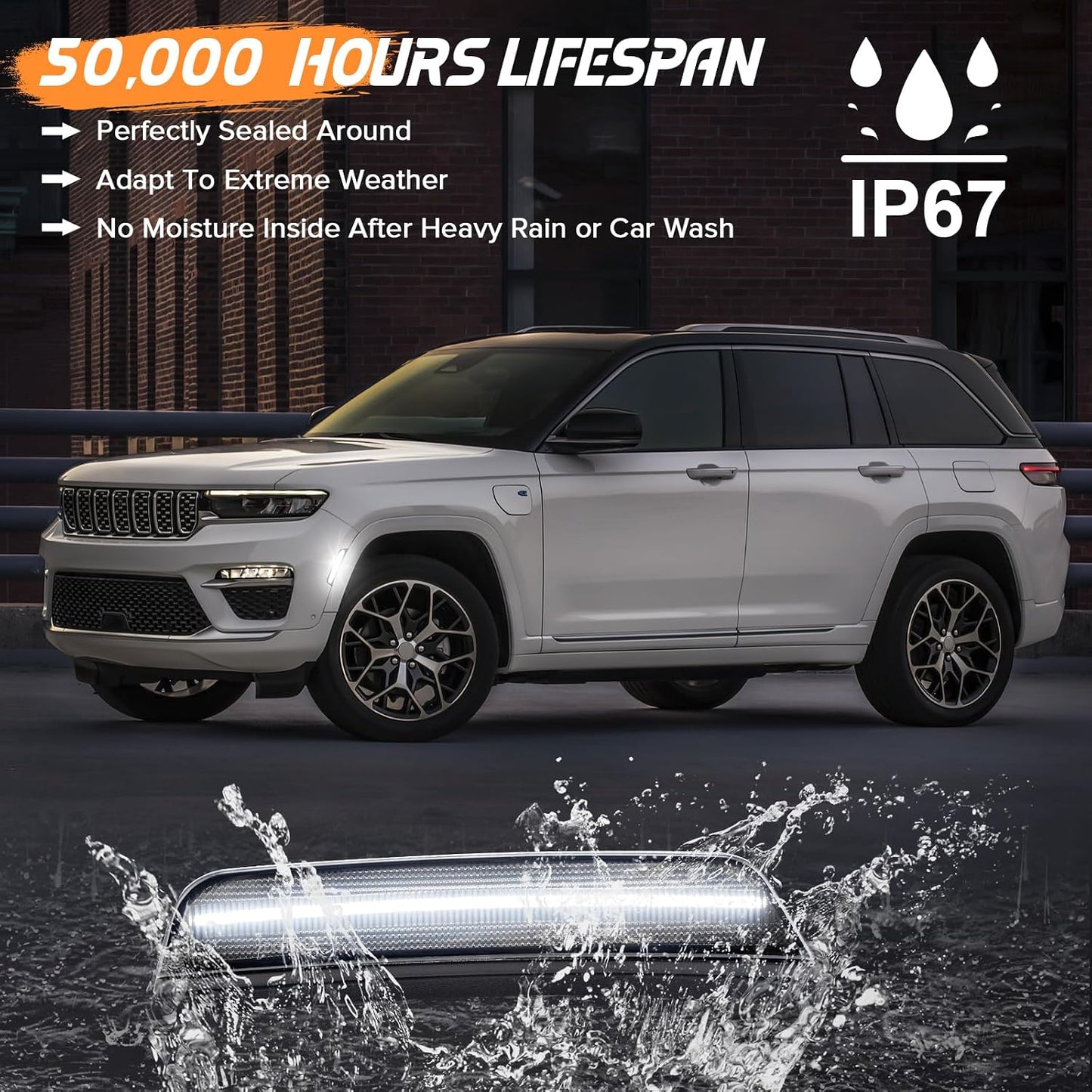 Luces LED laterales comp Grand Cherokee 21-25 lente ahumado