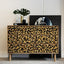 Papel tapiz leopardo negro y dorado autoadhesivo