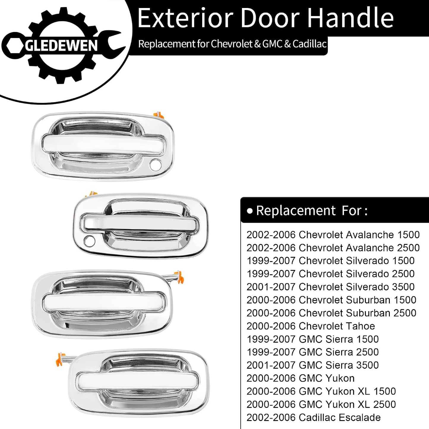 Set manijas puerta comp Chevy Silverado 99-07