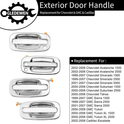 Set manijas puerta comp Chevy Silverado 99-07
