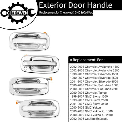 Set manijas puerta comp Chevy Silverado 99-07