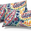 2 Fundas almohada lumbar 12x20" estampado cachemira