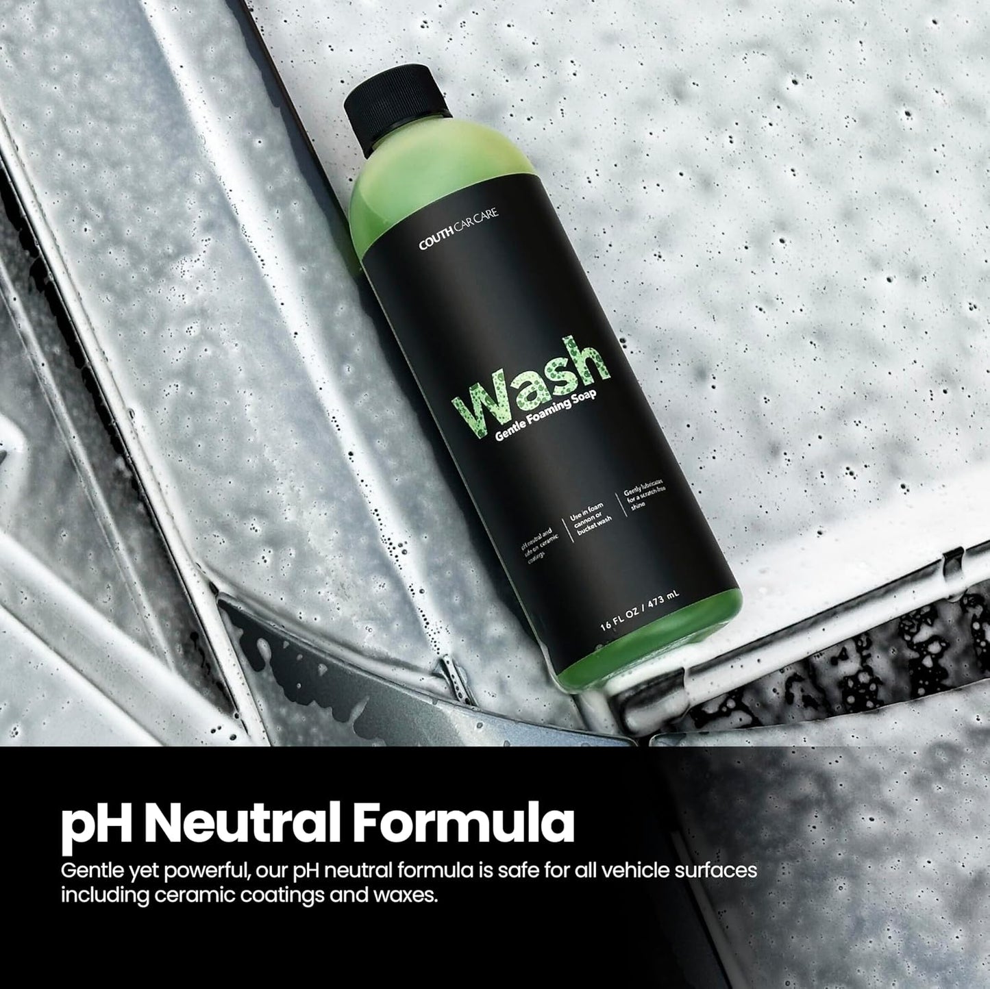 Jabón lavado auto pH neutro para espuma o cubos 16oz