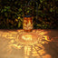 Farol solar LED colgante impermeable para jardín y patio