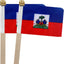 Banderas haitianas 5x8pulg set 12