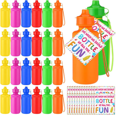 48 Botellas Agua Deportiva Regalo 20oz Coloridas Verano