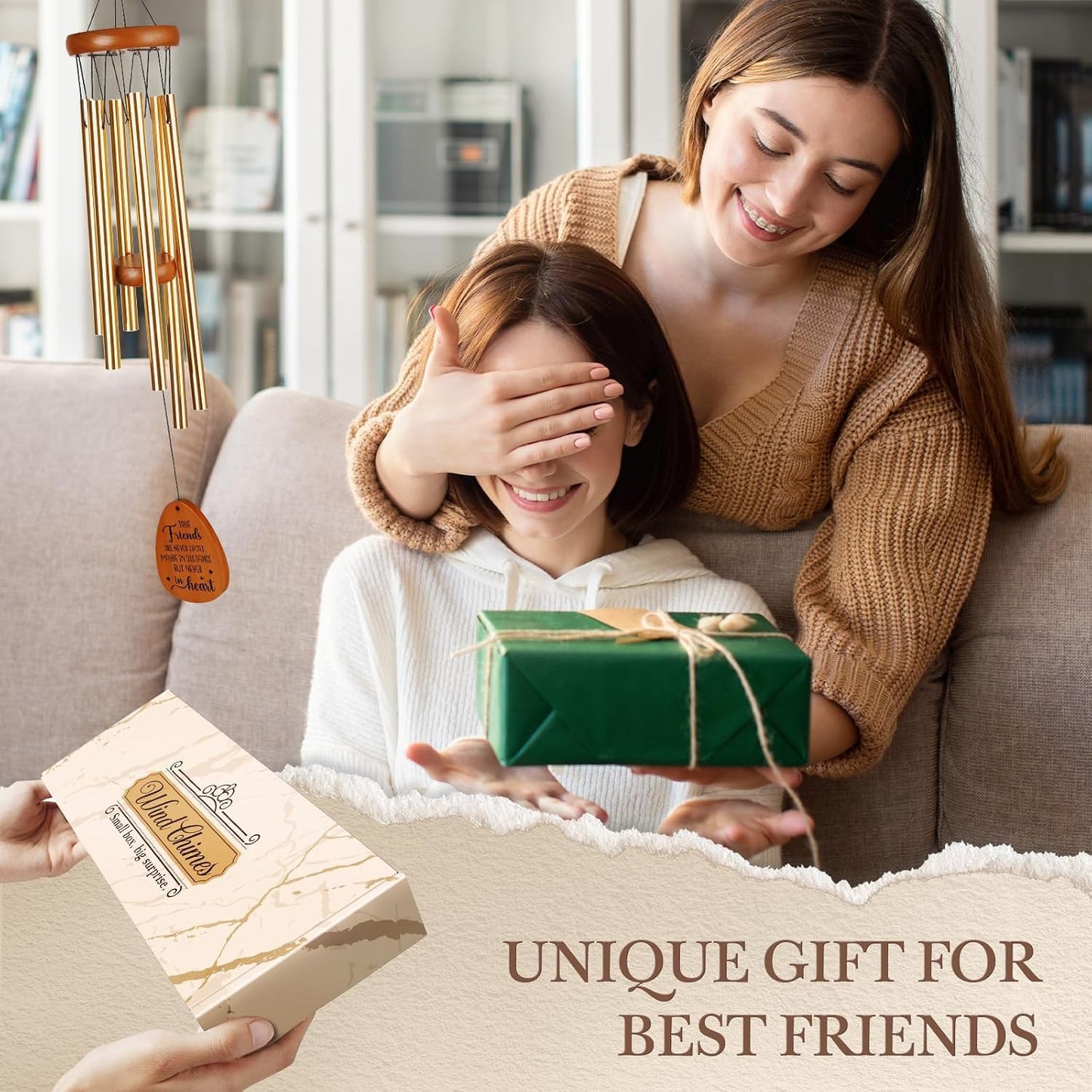 Regalos de amistad campanillas viento larga distancia