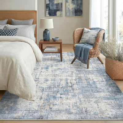 Alfombra área 6x9ft lavable moderna abstracta antideslizante