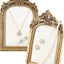 2 Pzas Soporte Joyas Dorado Organiz. Collares Anillos Aretes