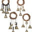 4 Pzas Campanas Bruja Colgante Perilla Puerta 3.1"