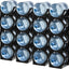 Estante apilable para botellas 5gal polipropileno negro 4un