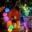 Campanas viento solares con LED impermeables para patio jardín