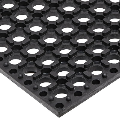 Alfombrilla drenaje antifatiga 3x5ft color negro