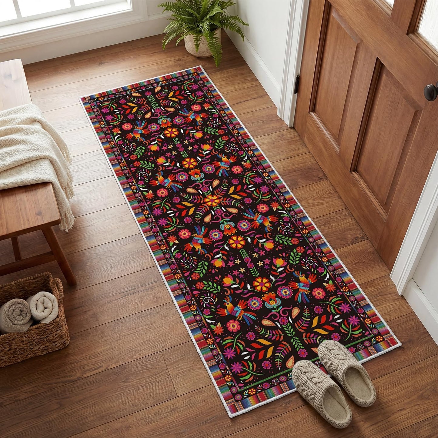 Alfombra dia de los muertos 2x6ft antiderrap