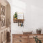 Llavero decorativo pared con ganchos rústicos y organiz.
