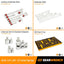 Set 29 accesorios herramientas 1/4 3/8 1/2 con bandeja foam