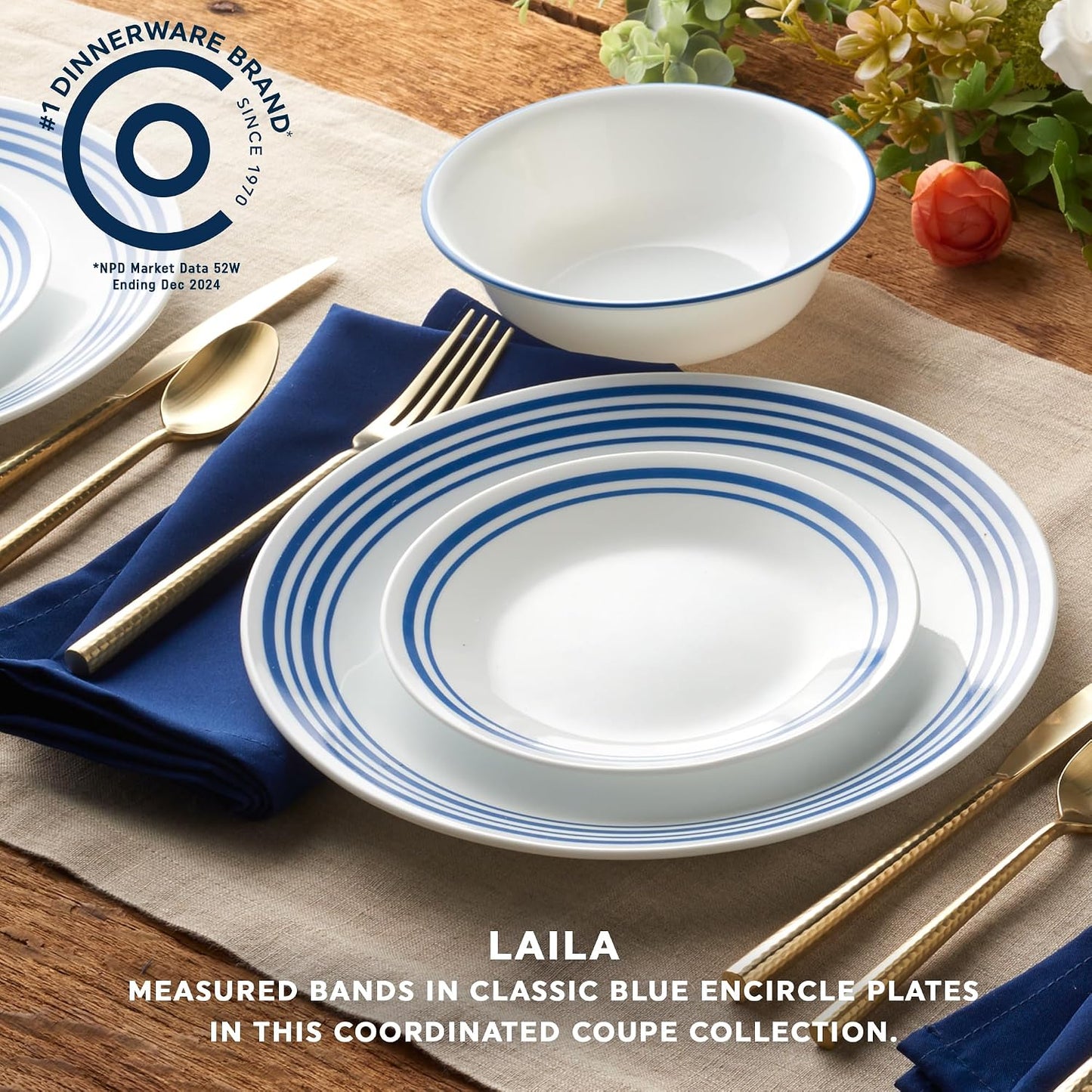Set 18 Pzas Vajilla Vidrio Triple Capa Laila