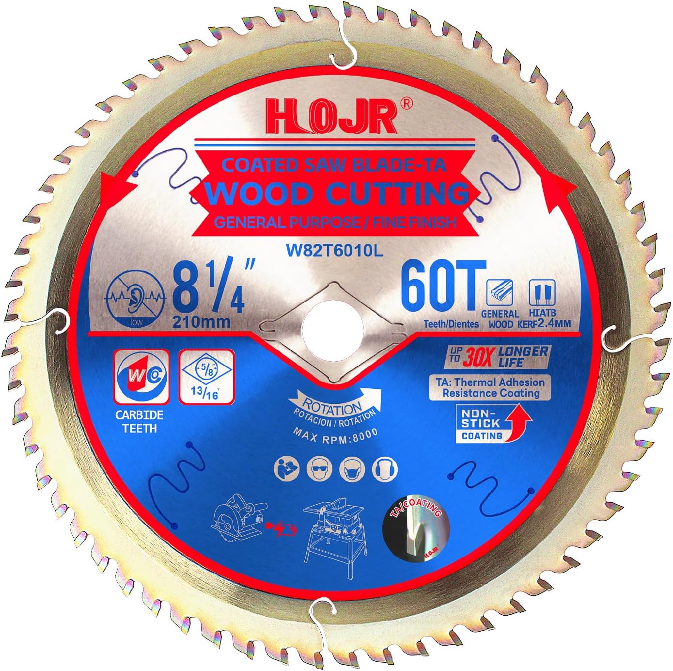 Hoja sierra circular 8-1/4 60T TA antitérmica uso general