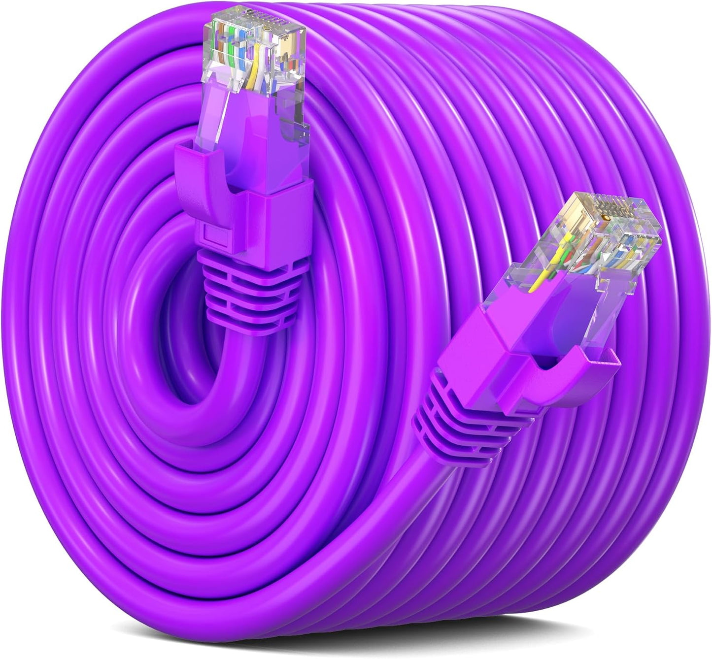 Cable Ethernet Cat 6 300pies 10gbps UTP Morado