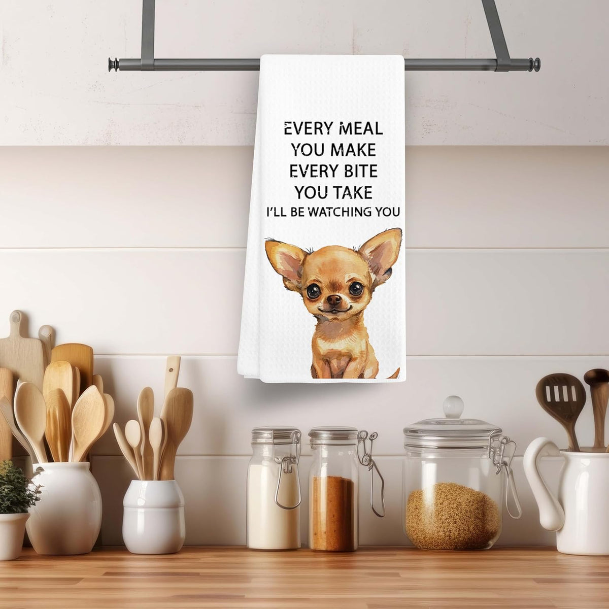 Toalla cocina chihuahua 16x24pulg decoración cocina