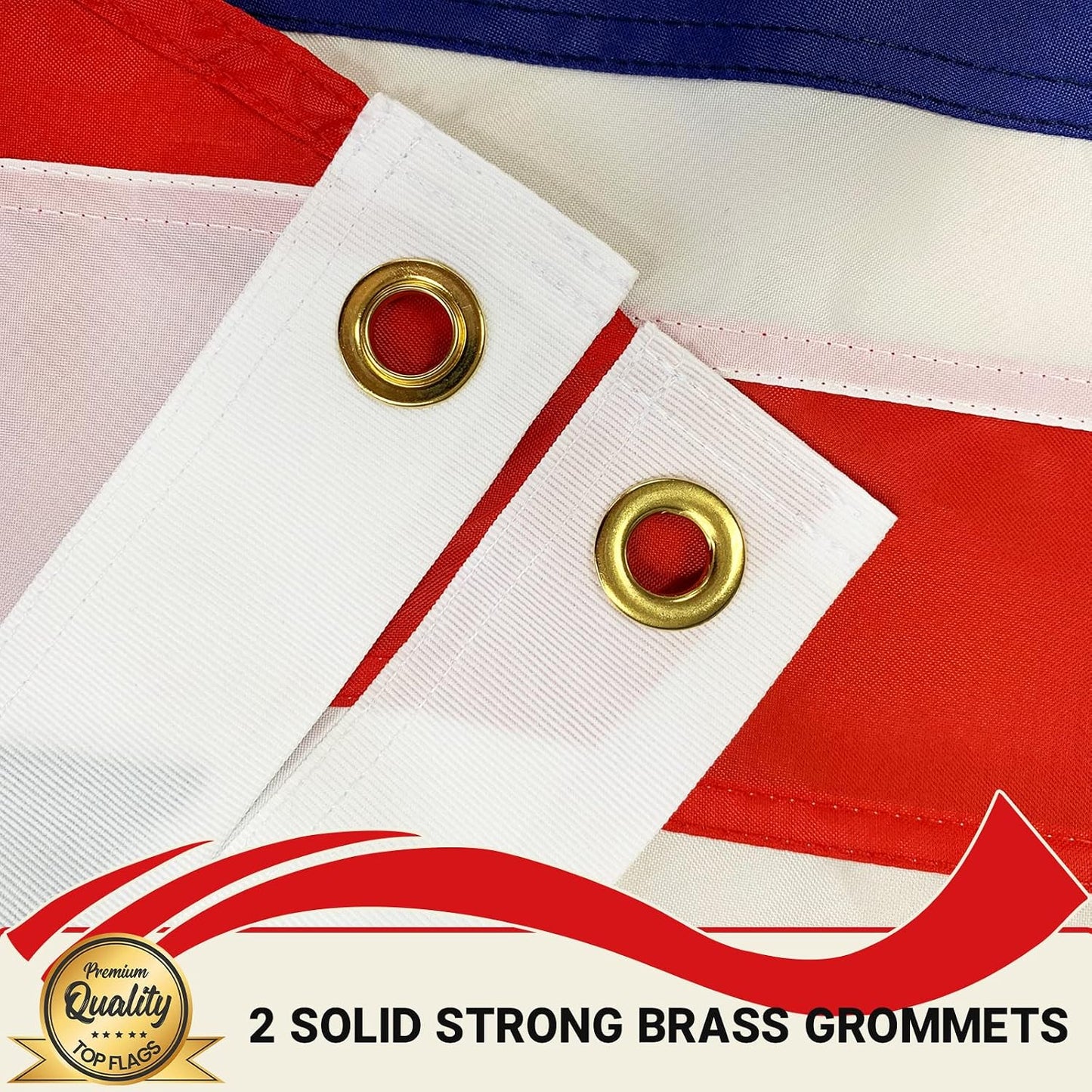 Bandera Reino Unido 3x5ft doble cara nailon resistente