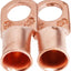 Terminales cable cobre 2/0 perno 1/2pulg pack 2