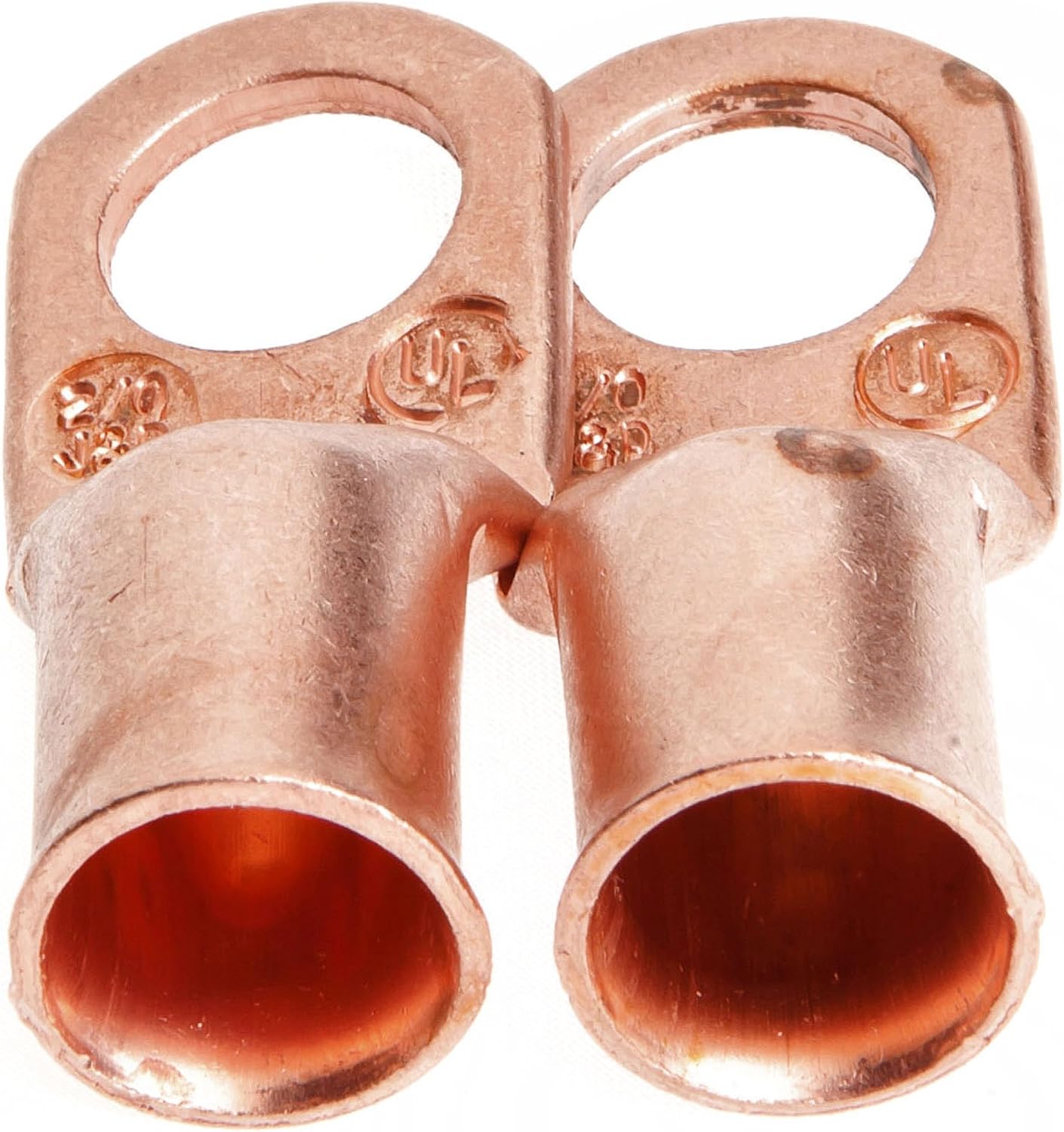 Terminales cable cobre 2/0 perno 1/2pulg pack 2