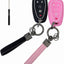 Funda llavero silicona comp Chevrolet 2016-24 negro/rosa