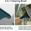 Cepillo 2en1 ventanas mascotas mango extensible verde