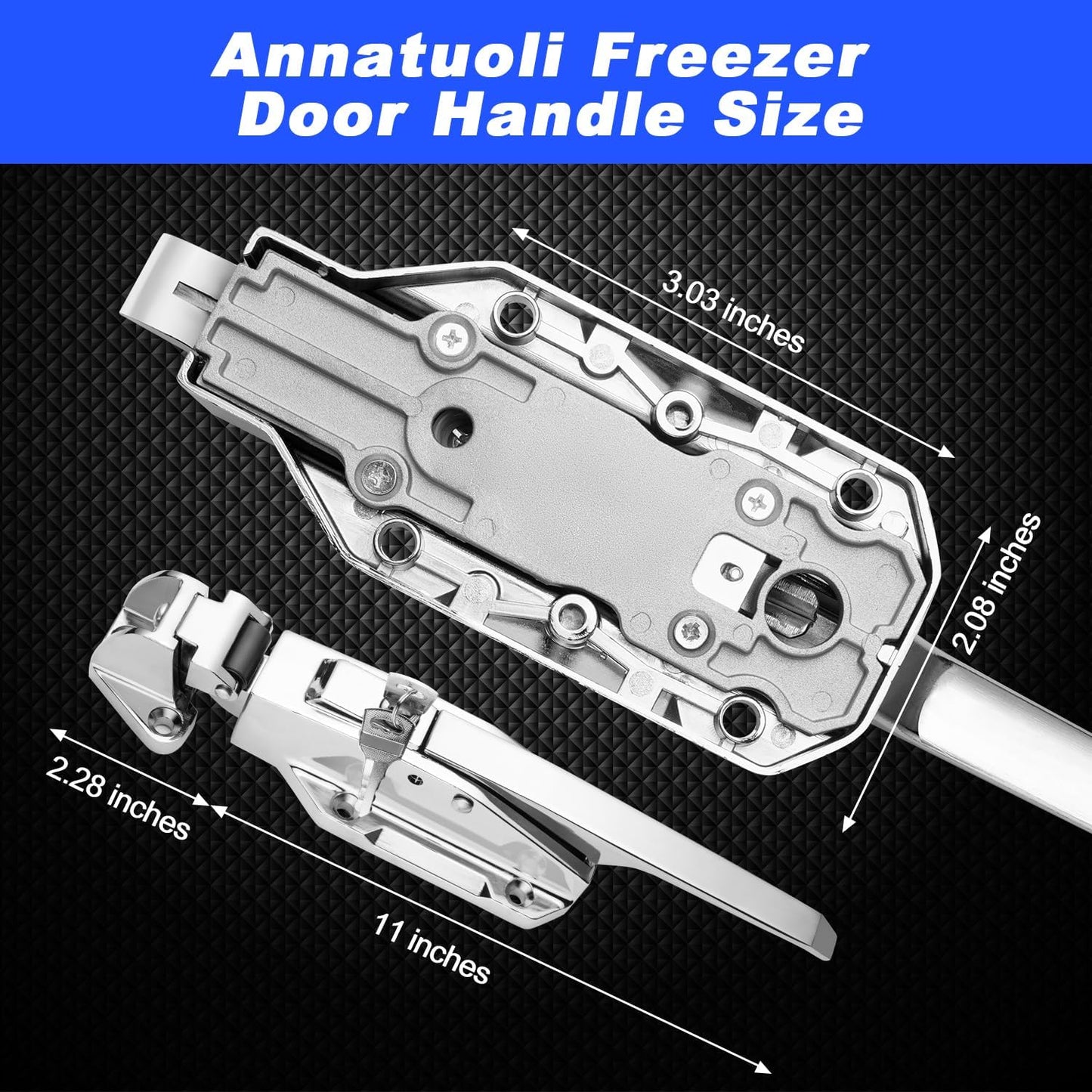 Manija puerta refrigerador cierre radial 1/8-1/4pulg